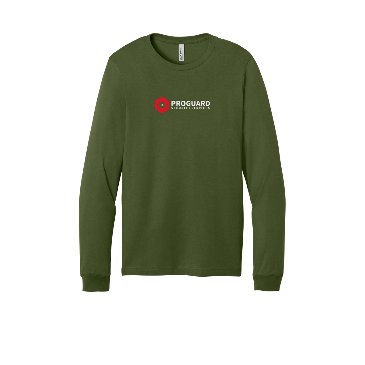 proguardsecurityservices-all-season-long-sleeve-tee-dtf-front-3501-olive-flat-front