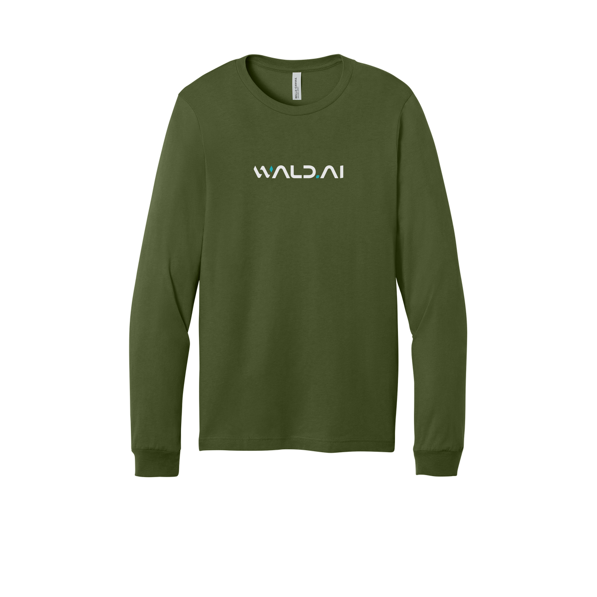 wald-all-season-long-sleeve-tee-dtf-front-3501-olive-flat-front