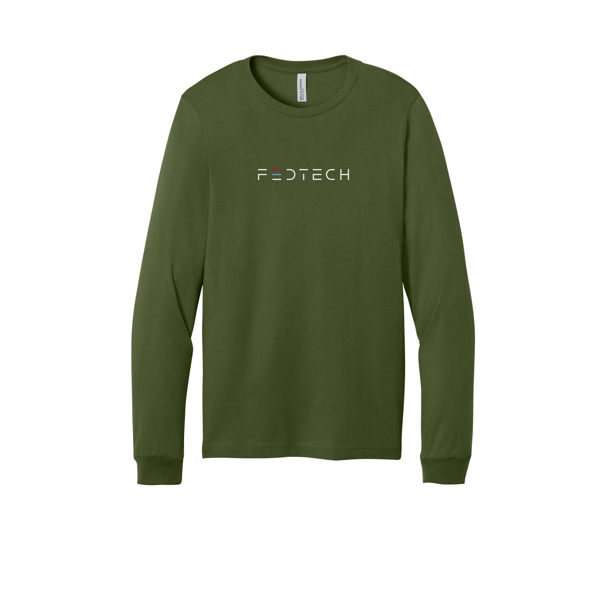 fedtech-all-season-long-sleeve-tee-dtf-front-3501-olive-flat-front