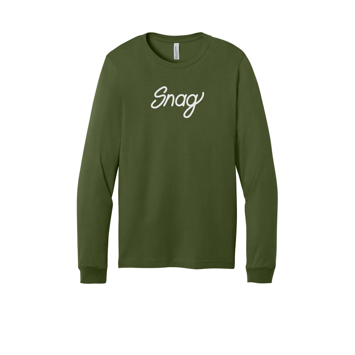 snagdelivery-all-season-long-sleeve-tee-dtf-front-3501-olive-flat-front