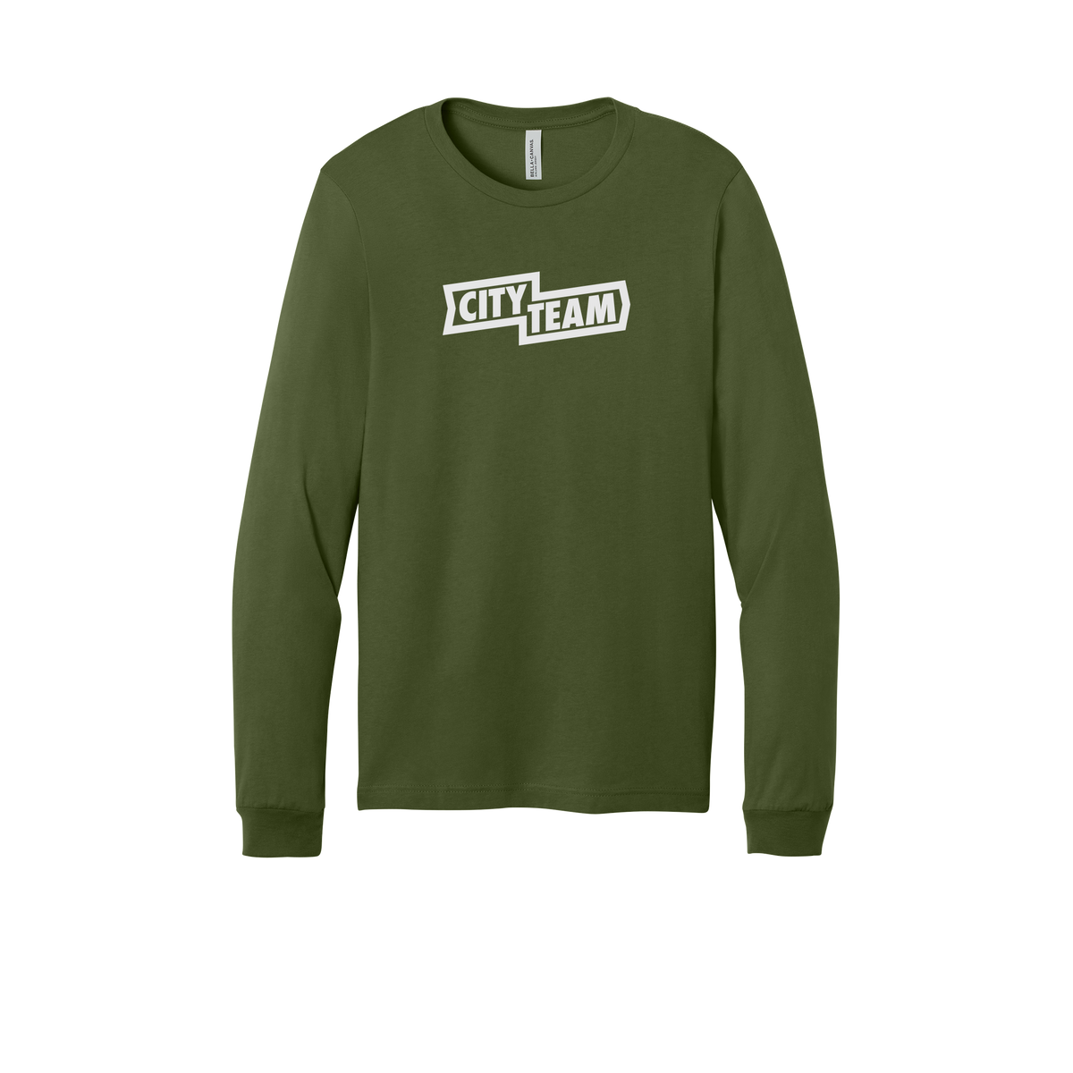 cityteam-all-season-long-sleeve-tee-dtf-front-3501-olive-flat-front
