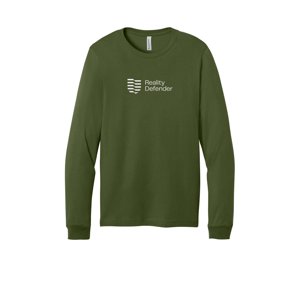 realitydefender-all-season-long-sleeve-tee-dtf-front-3501-olive-flat-front