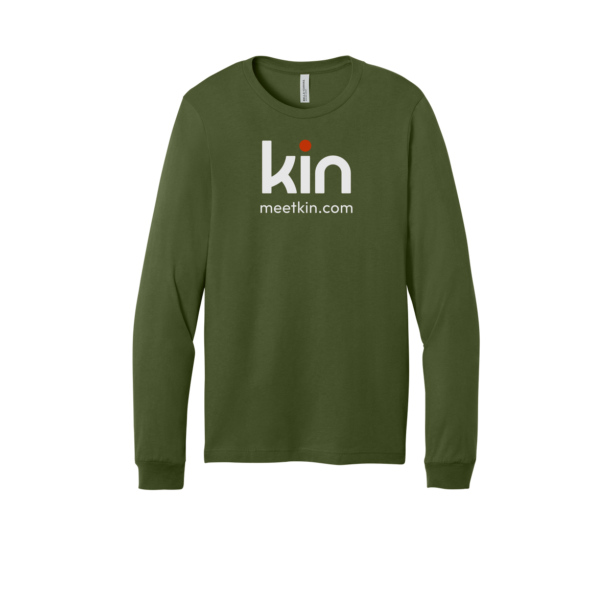 kin-all-season-long-sleeve-tee-dtf-front-3501-olive-flat-front
