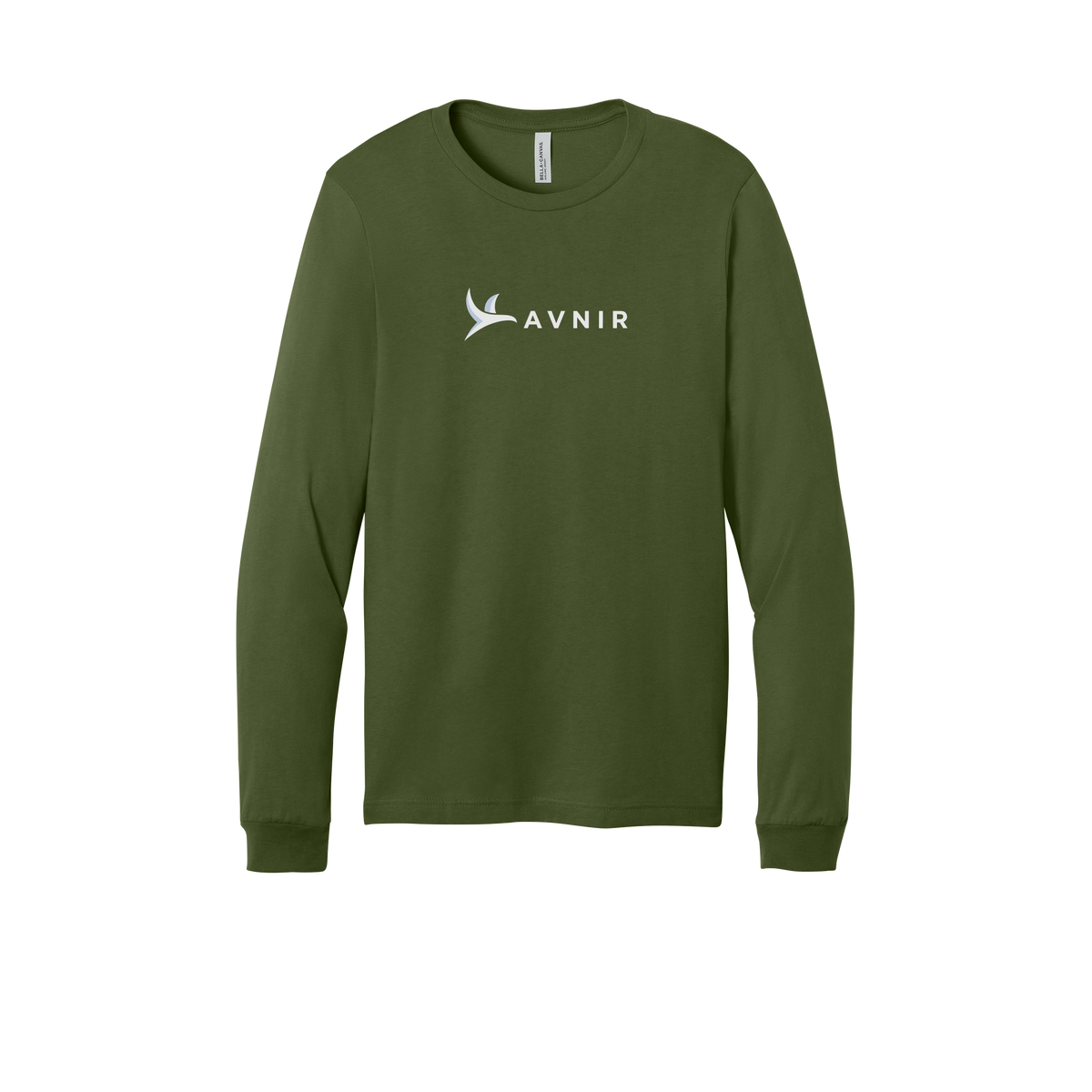 avnir-all-season-long-sleeve-tee-dtf-front-3501-olive-flat-front