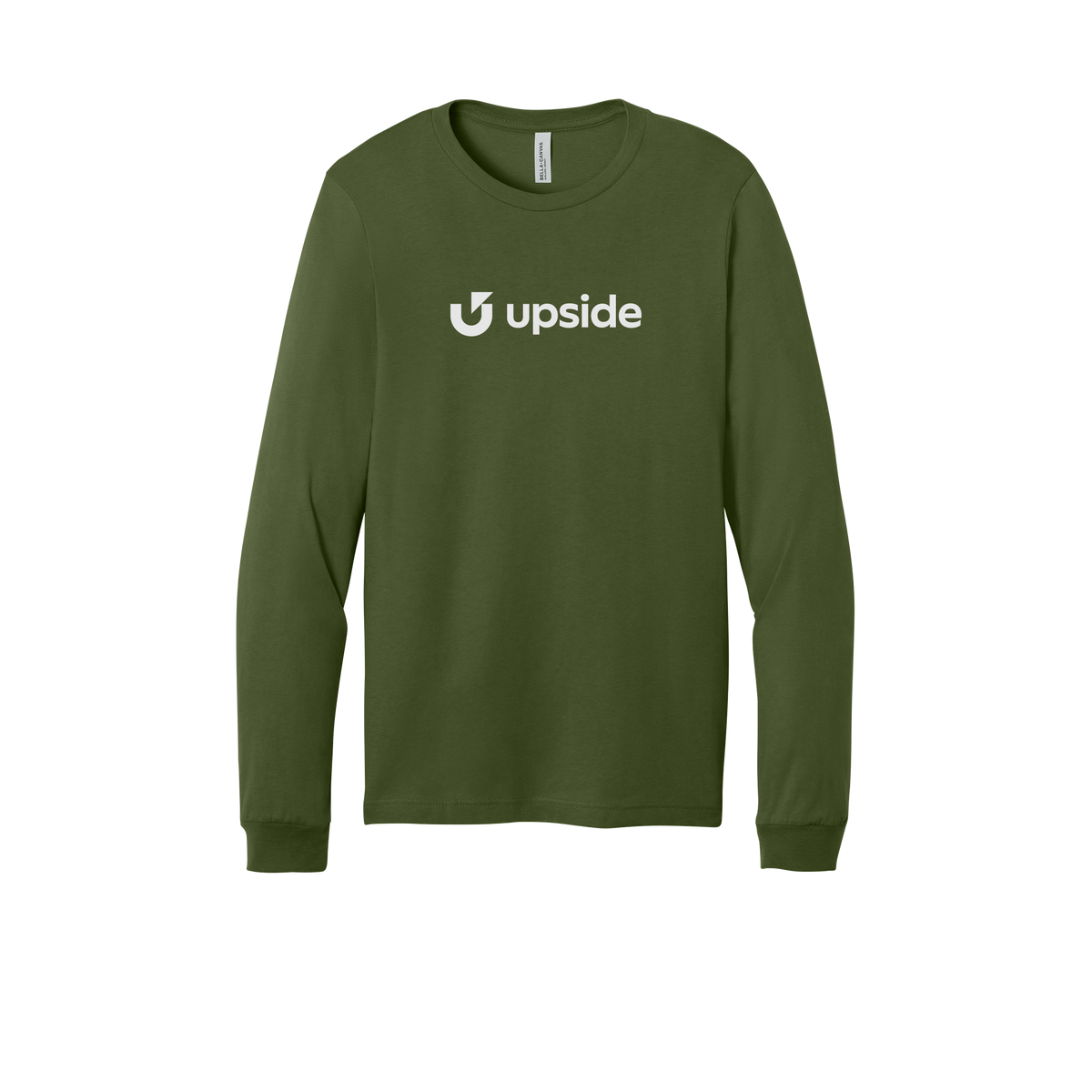 upside-all-season-long-sleeve-tee-dtf-front-3501-olive-flat-front