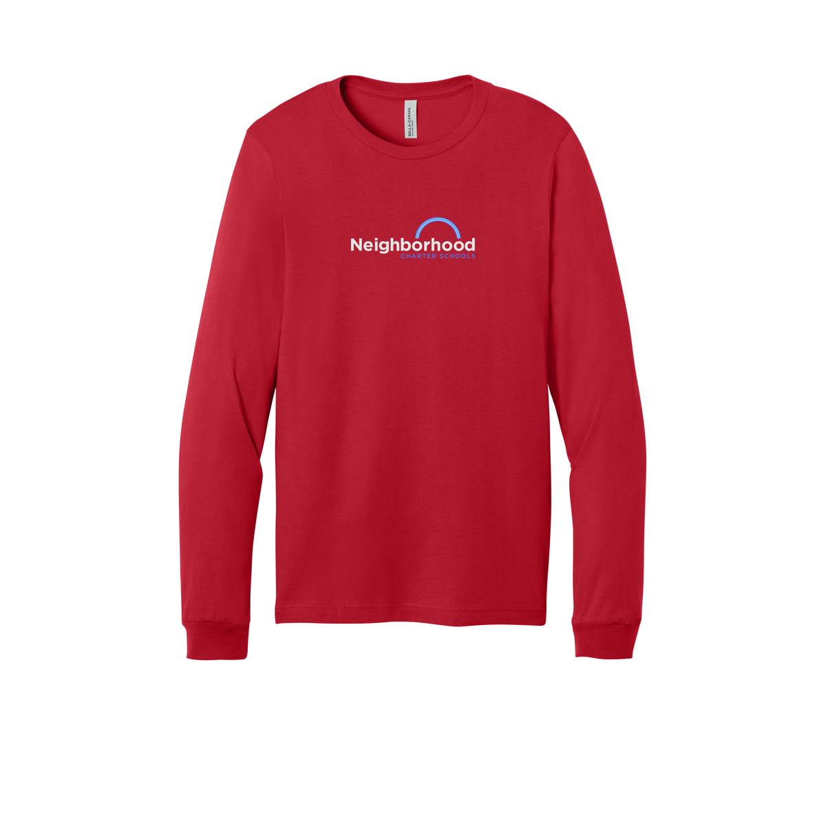 ncschools-all-season-long-sleeve-tee-dtf-front-3501-red-flat-front