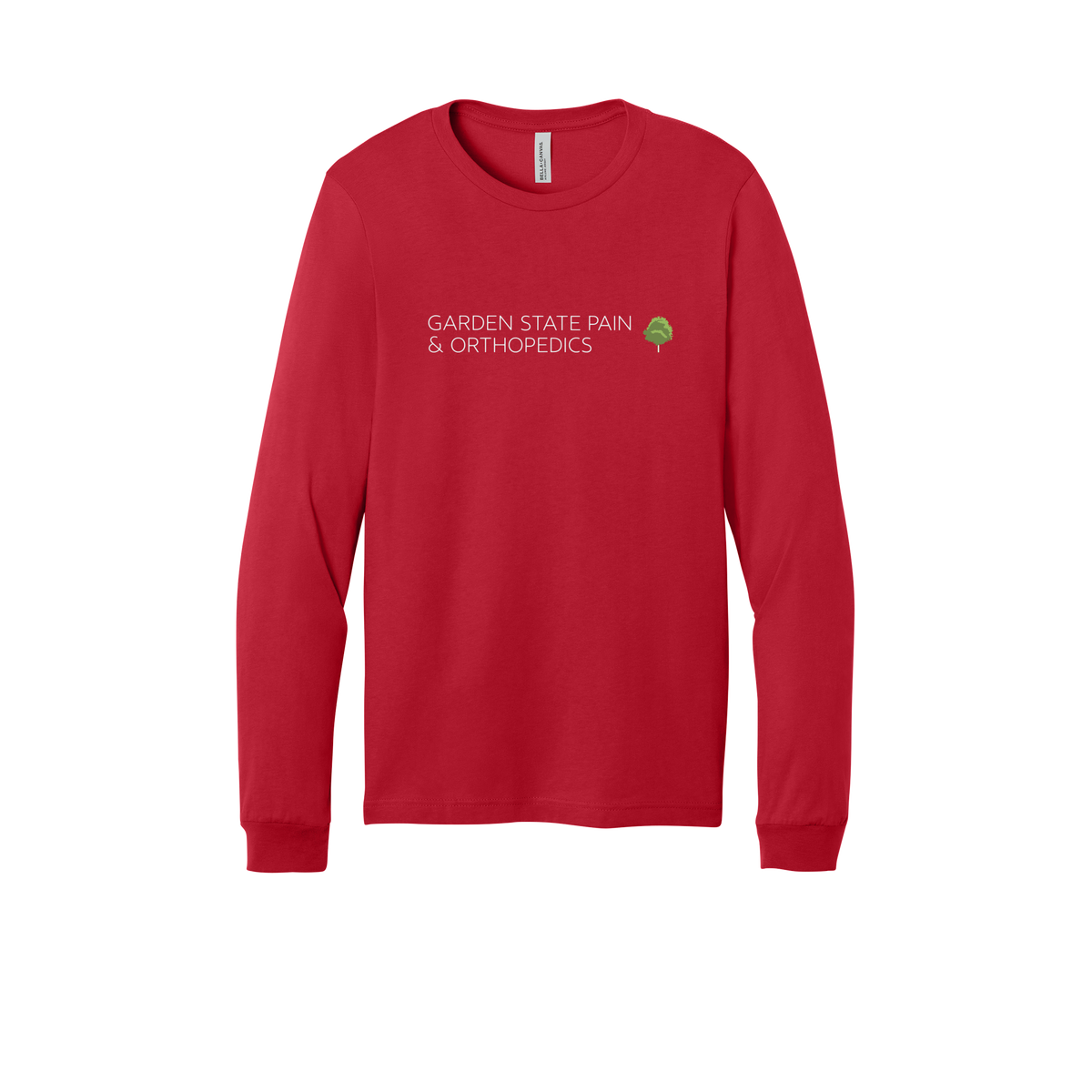 gardenstatepain-all-season-medical-long-sleeve-tee-dtf-front-3501-red-flat-front