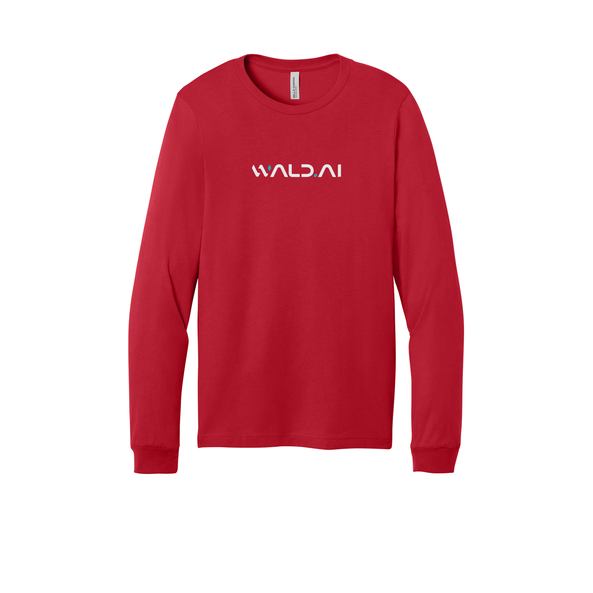 wald-all-season-long-sleeve-tee-dtf-front-3501-red-flat-front
