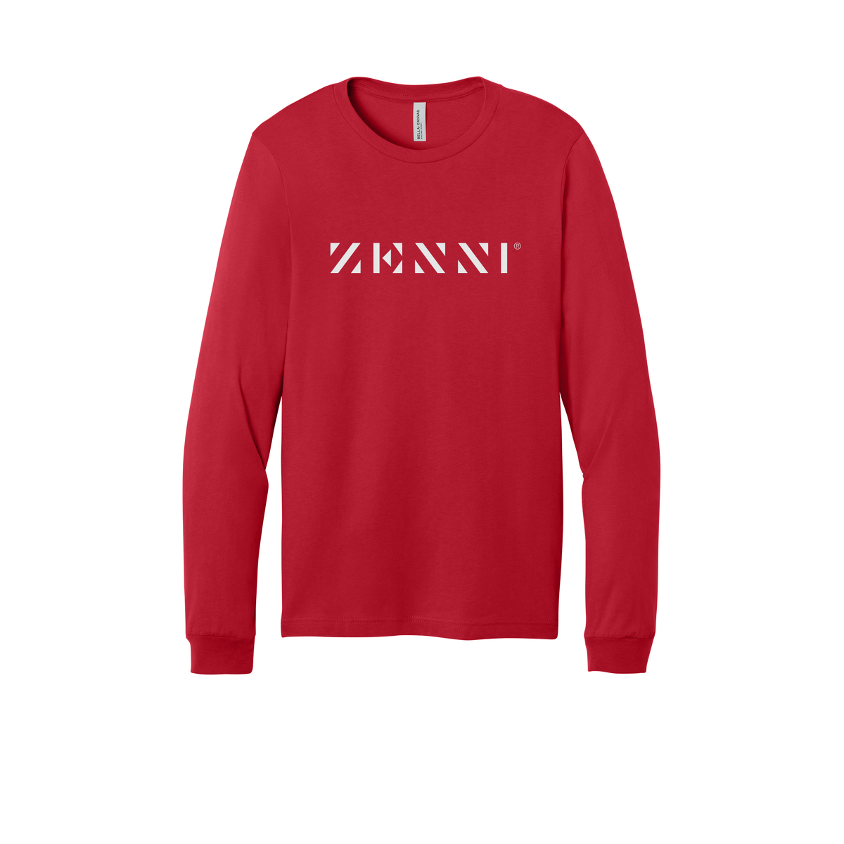 zennioptical-all-season-medical-long-sleeve-tee-dtf-front-3501-red-flat-front