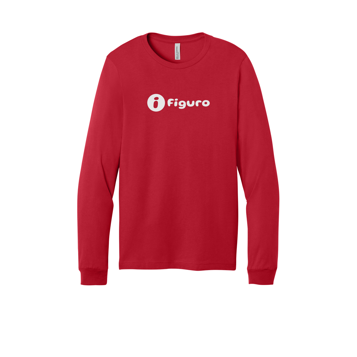 getfiguro-all-season-long-sleeve-tee-dtf-front-3501-red-flat-front