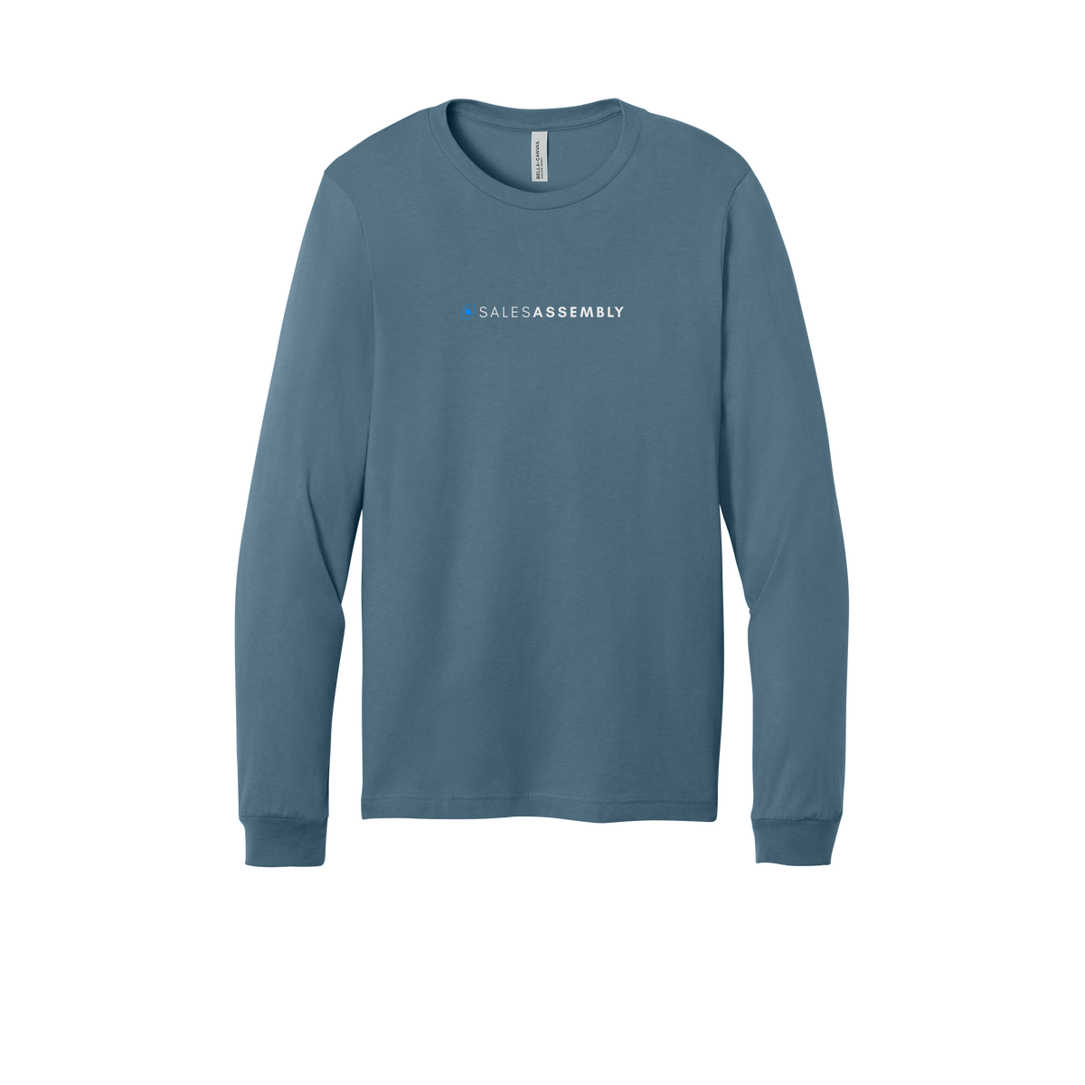 salesassembly-all-season-long-sleeve-tee-dtf-front-3501-steelblue-flat-front