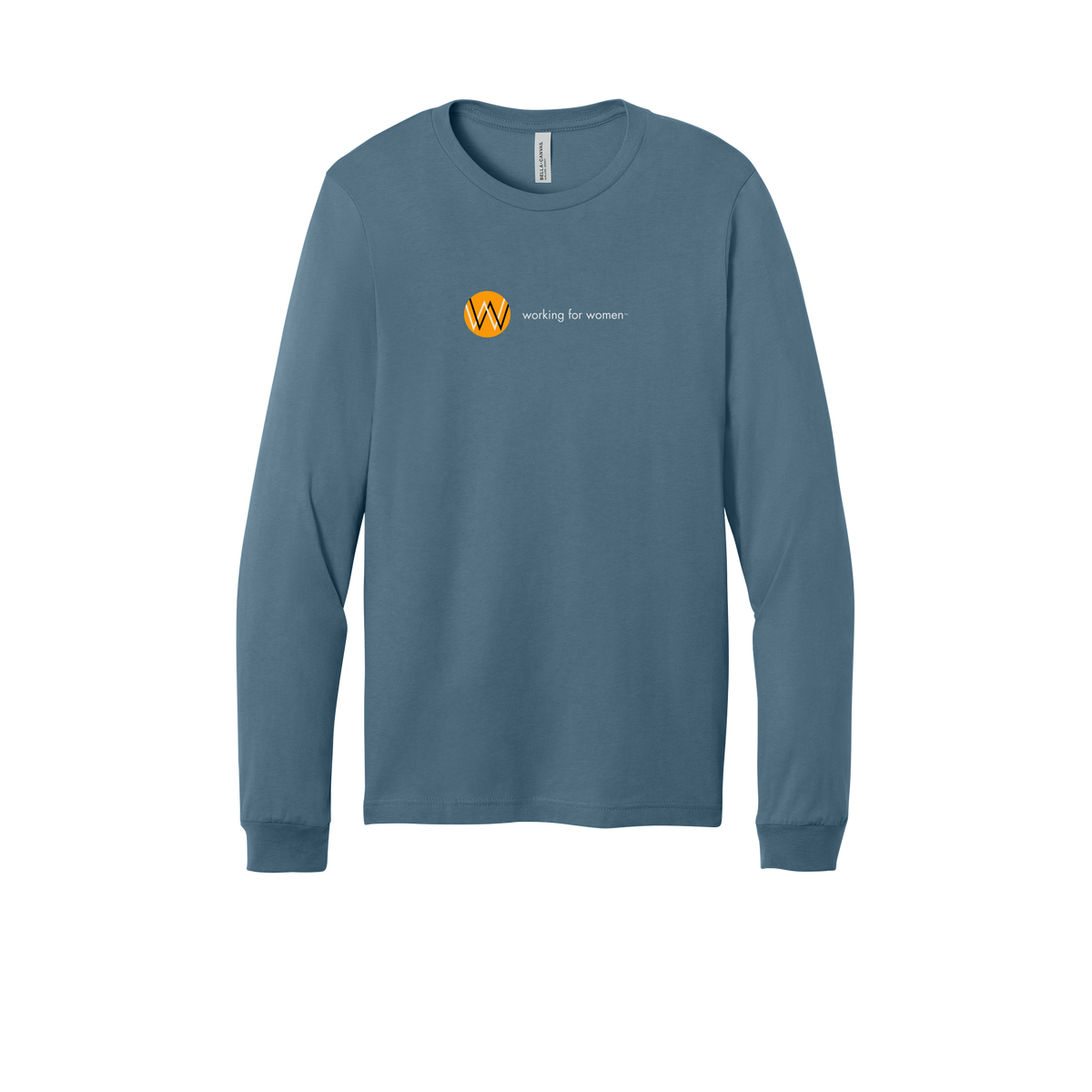 workingforwomen-all-season-long-sleeve-tee-dtf-front-3501-steelblue-flat-front
