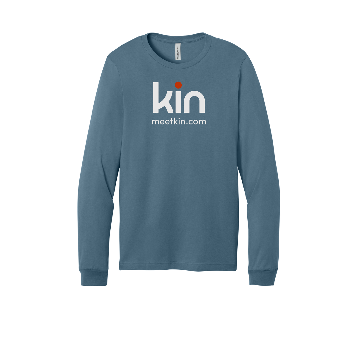kin-all-season-long-sleeve-tee-dtf-front-3501-steelblue-flat-front