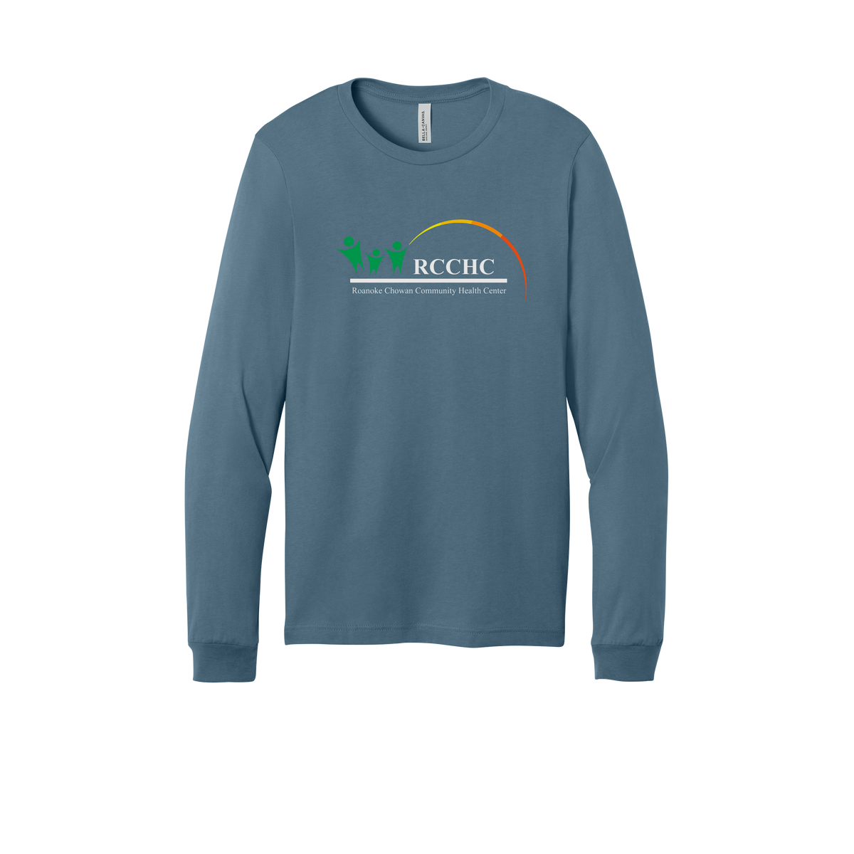 rcchc-all-season-medical-long-sleeve-tee-dtf-front-3501-steelblue-flat-front