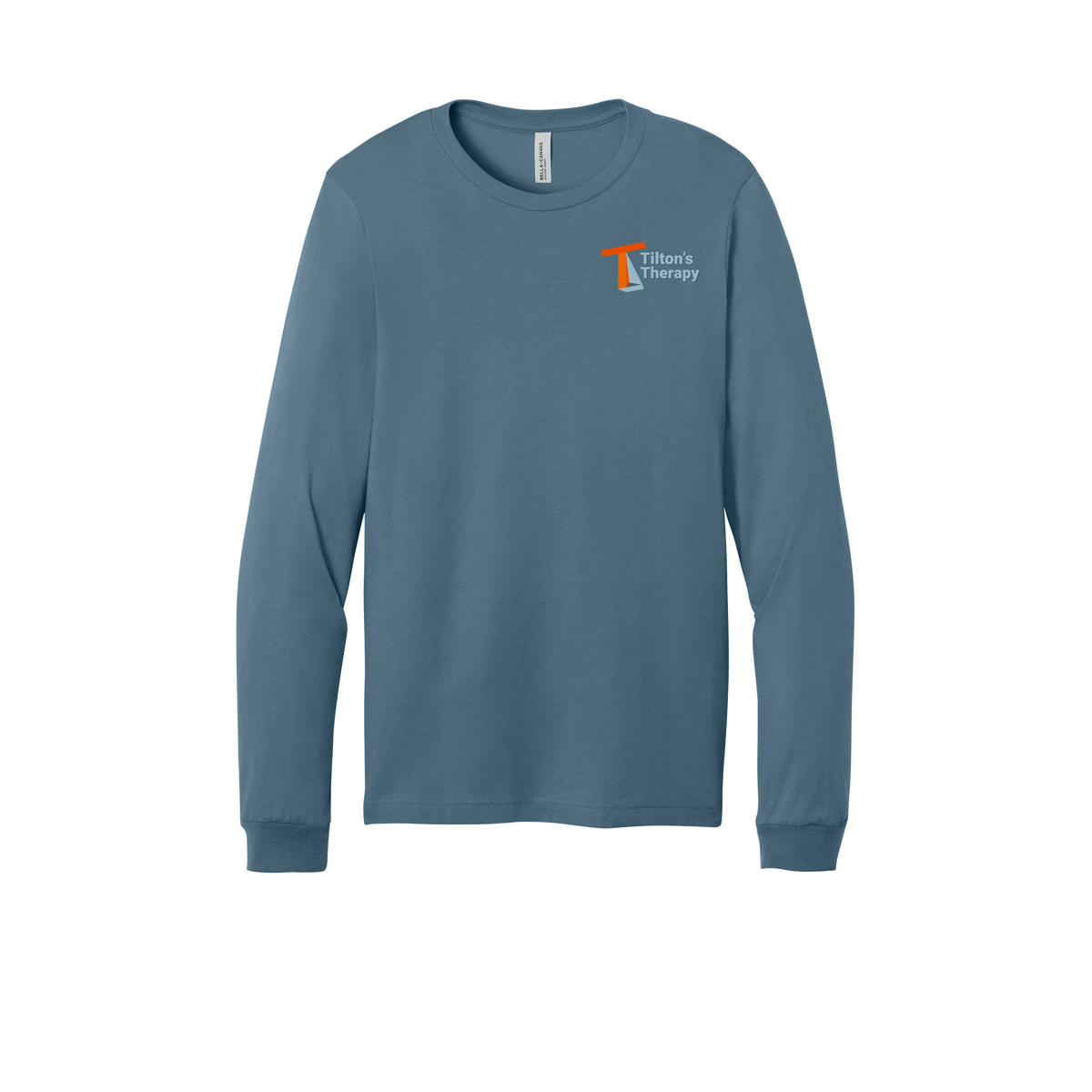 tiltonstherapy-all-season-long-sleeve-tee-dtf-leftchest-3501-steelblue-flat-front