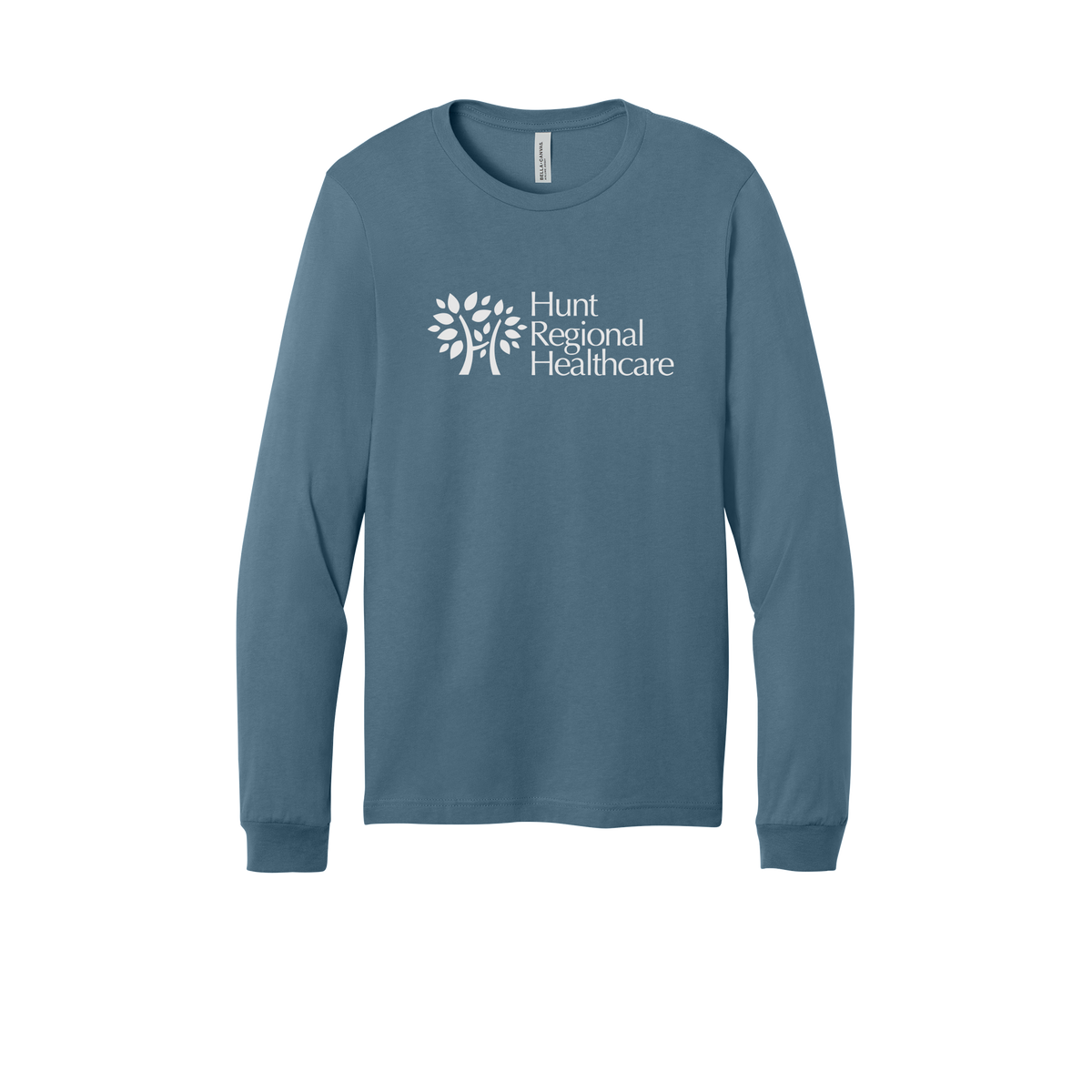 huntregional-all-season-medical-long-sleeve-tee-dtf-front-3501-steelblue-flat-front