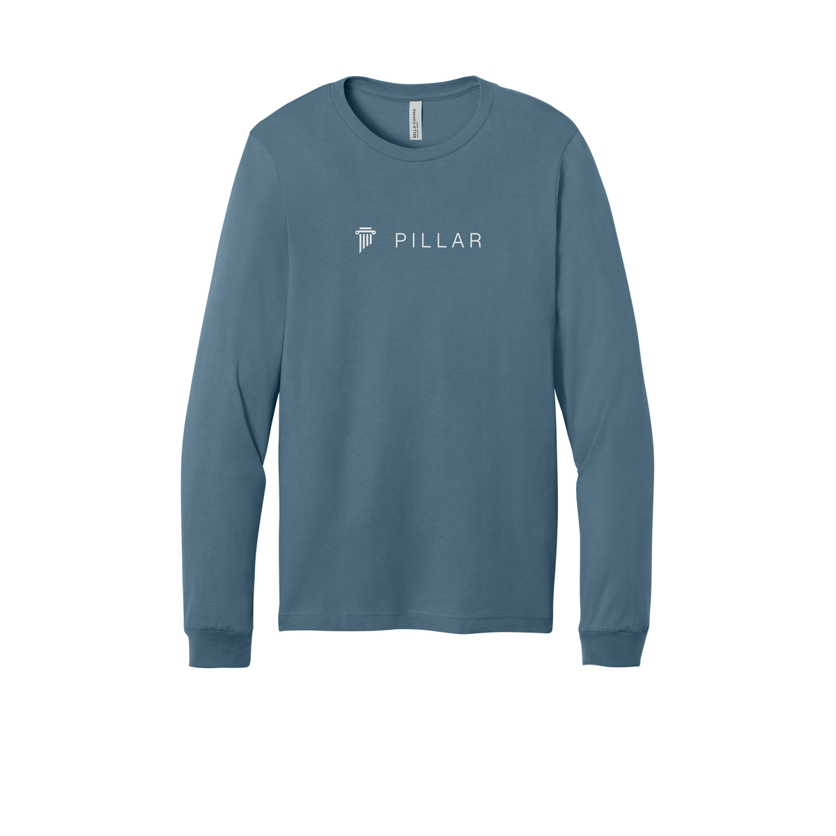 pillar-all-season-long-sleeve-tee-dtf-front-3501-steelblue-flat-front