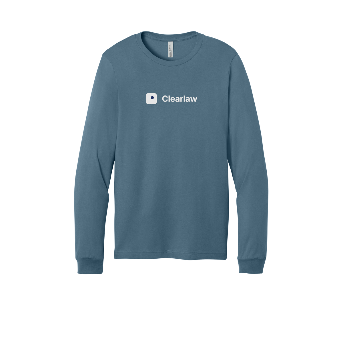 clearlaw-all-season-long-sleeve-tee-dtf-front-3501-steelblue-flat-front
