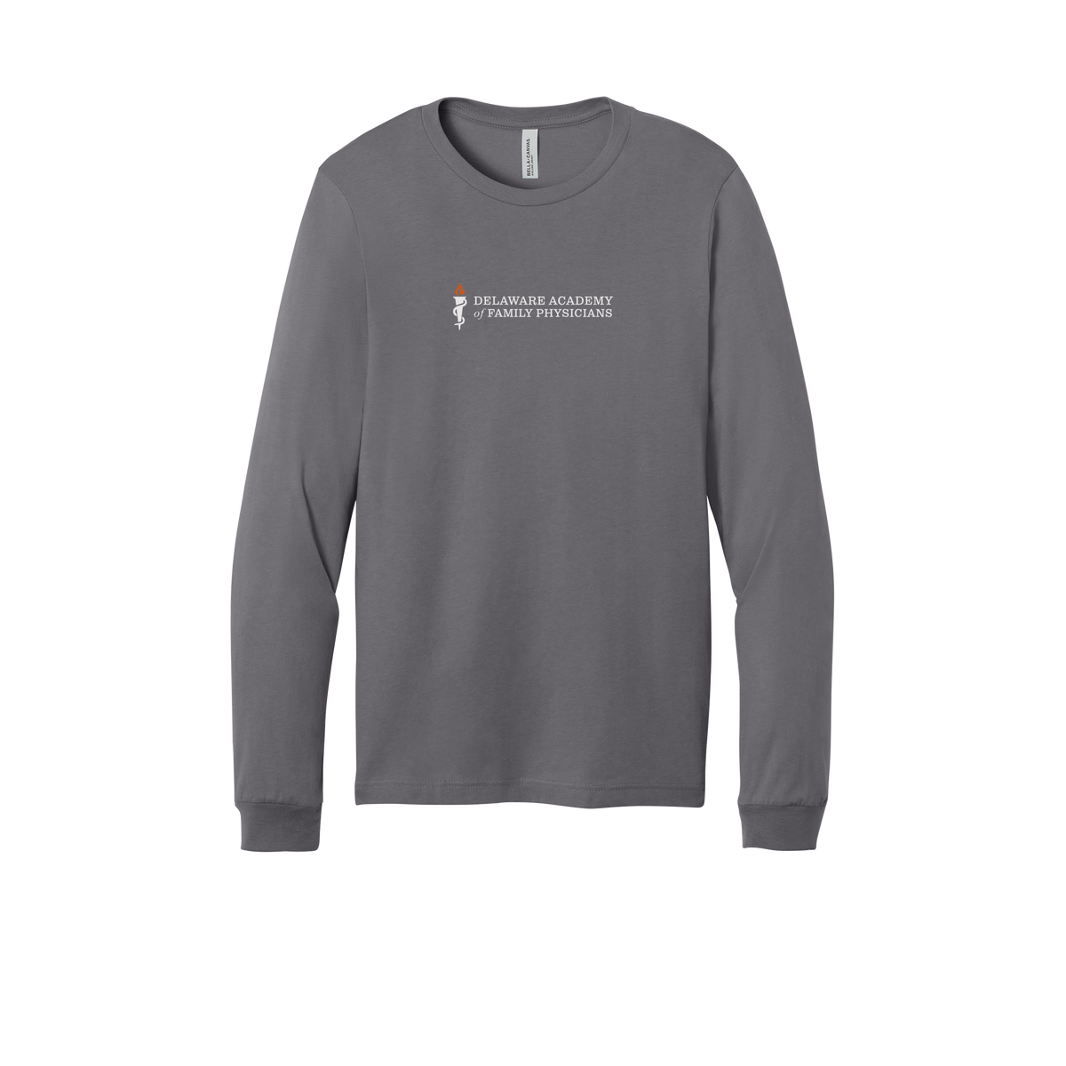 delfamdoc-all-season-medical-long-sleeve-tee-dtf-front-3501-storm-flat-front