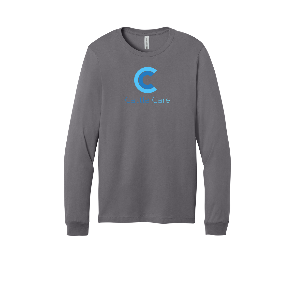 cattle-care-all-season-long-sleeve-tee-dtf-front-3501-storm-flat-front