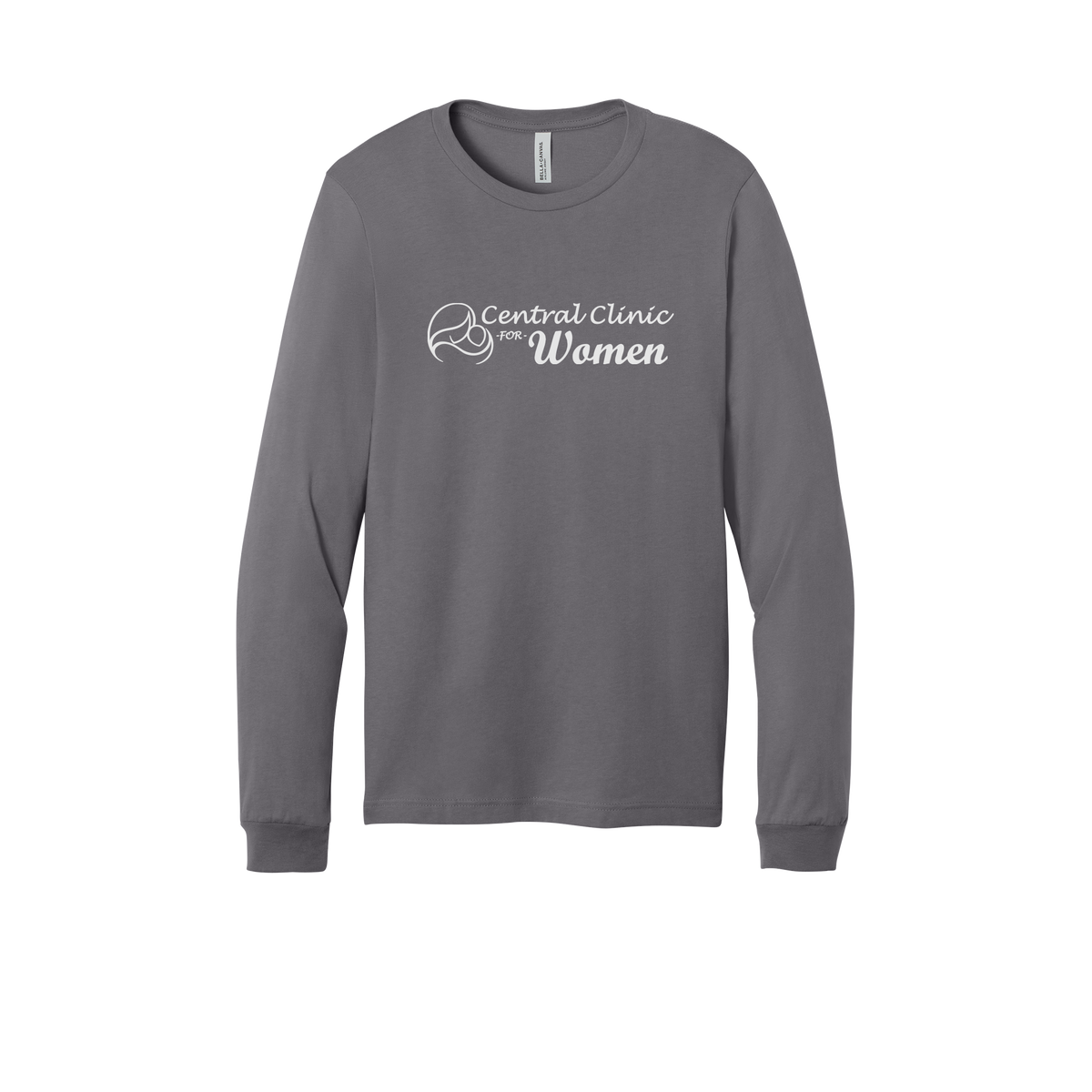 centralclinicforwomen-all-season-medical-long-sleeve-tee-dtf-front-3501-storm-flat-front