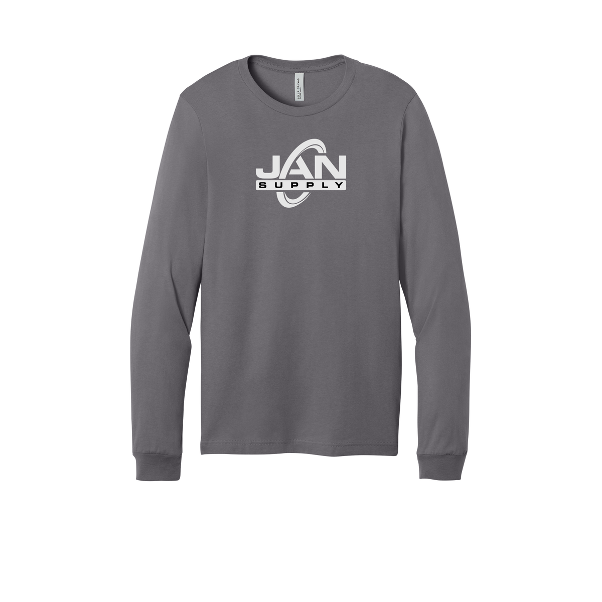 jan-pro-all-season-long-sleeve-tee-dtf-front-3501-storm-flat-front