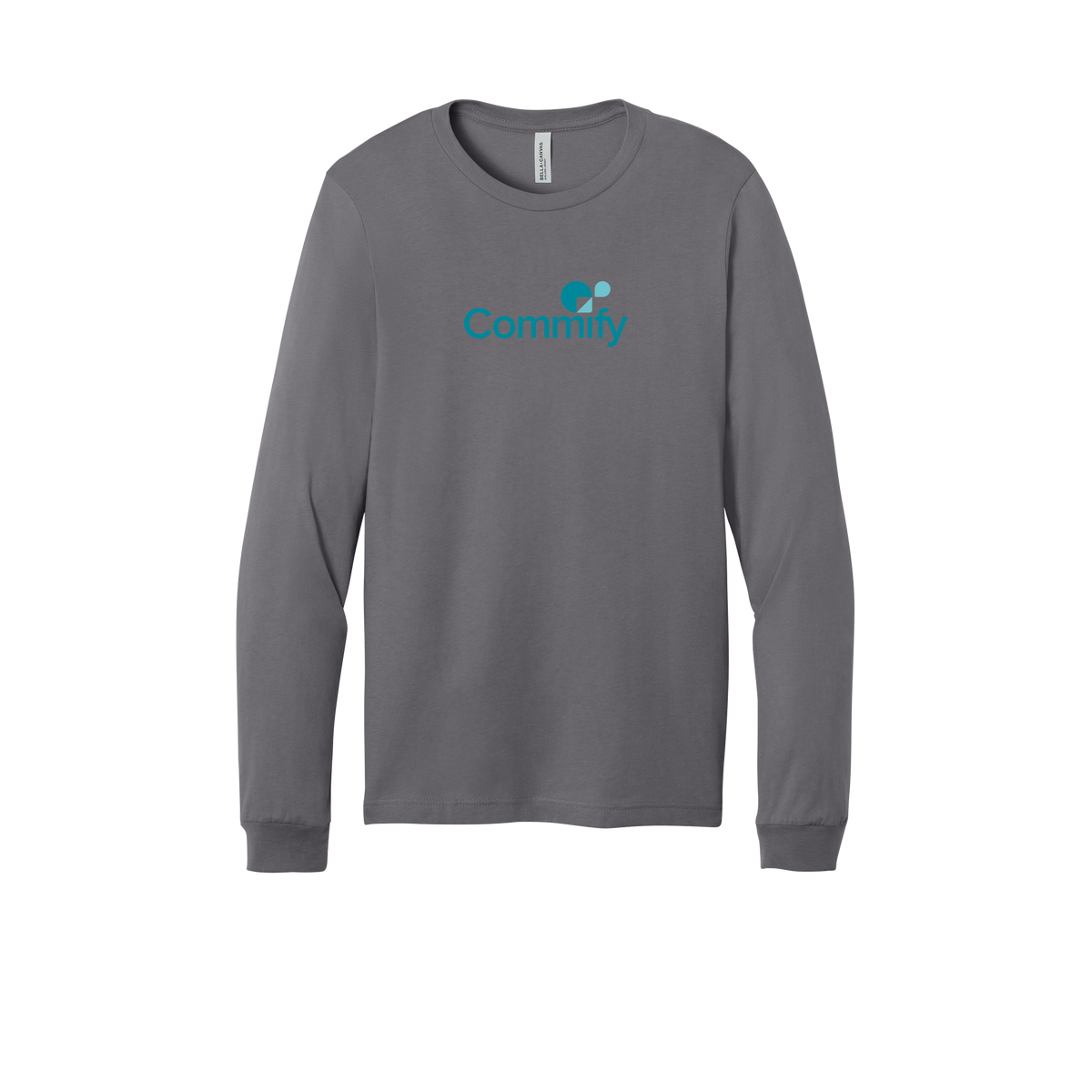 commify-all-season-long-sleeve-tee-dtf-front-3501-storm-flat-front