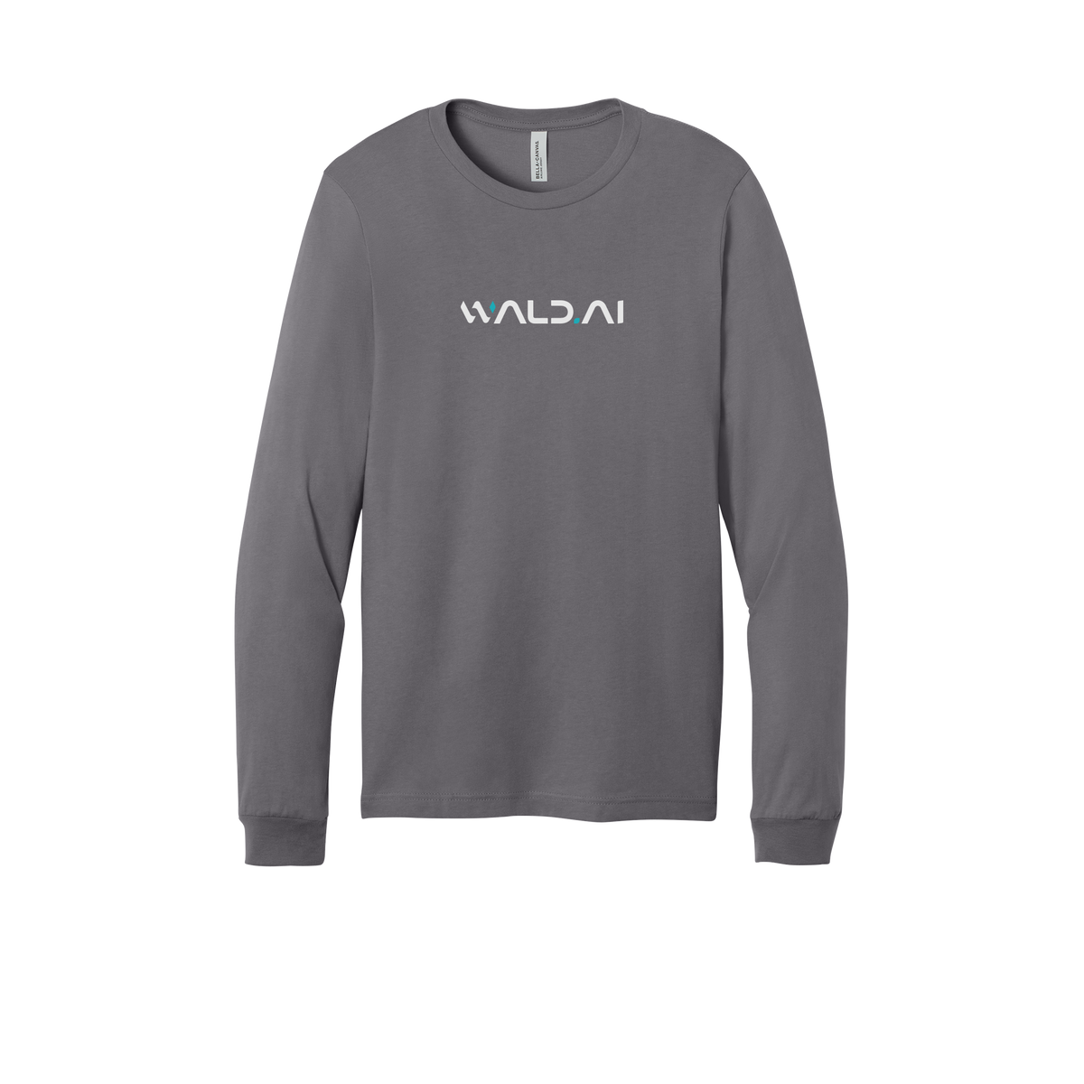 wald-all-season-long-sleeve-tee-dtf-front-3501-storm-flat-front