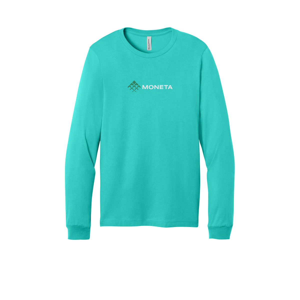 monetagroup-all-season-long-sleeve-tee-dtf-front-3501-teal-flat-front