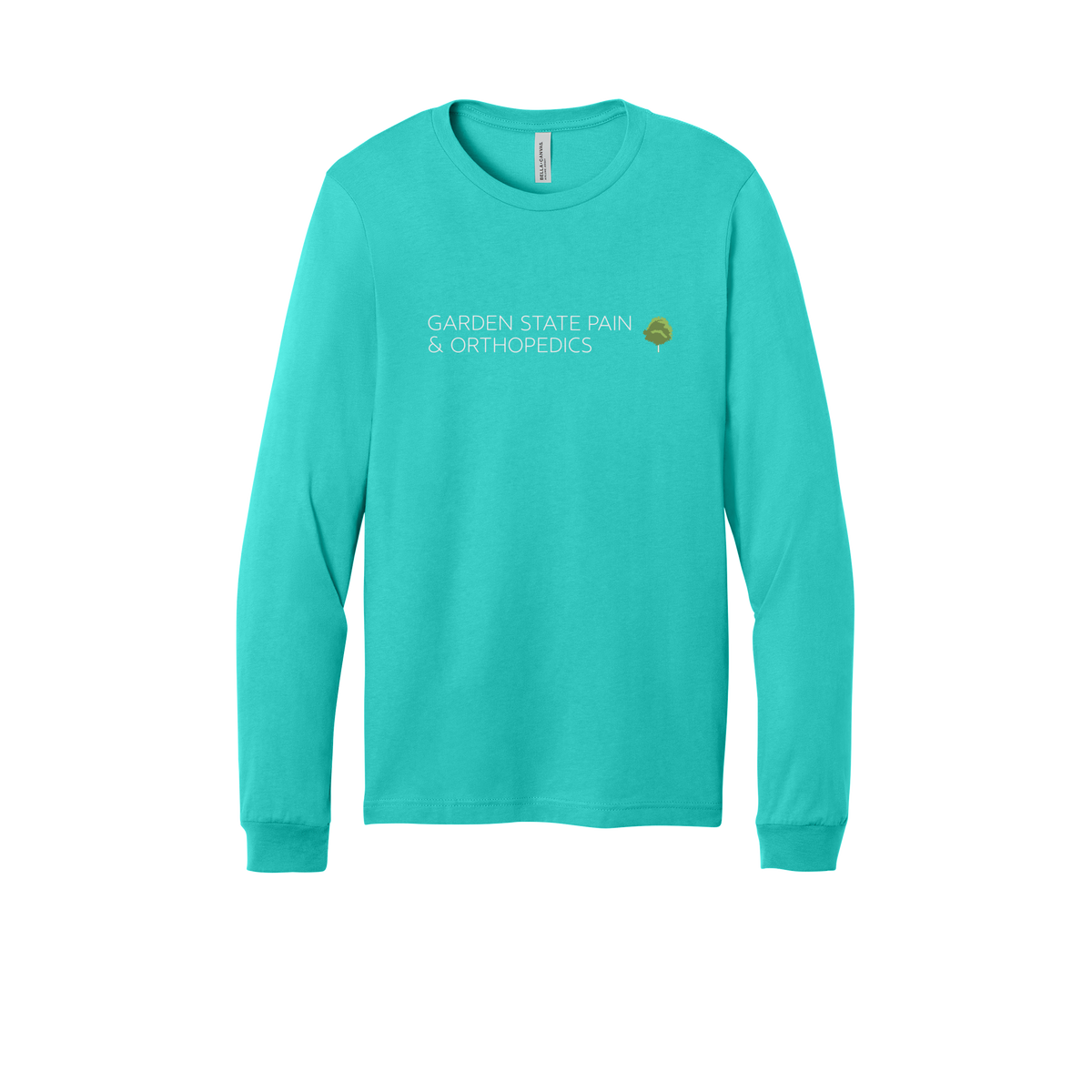 gardenstatepain-all-season-medical-long-sleeve-tee-dtf-front-3501-teal-flat-front
