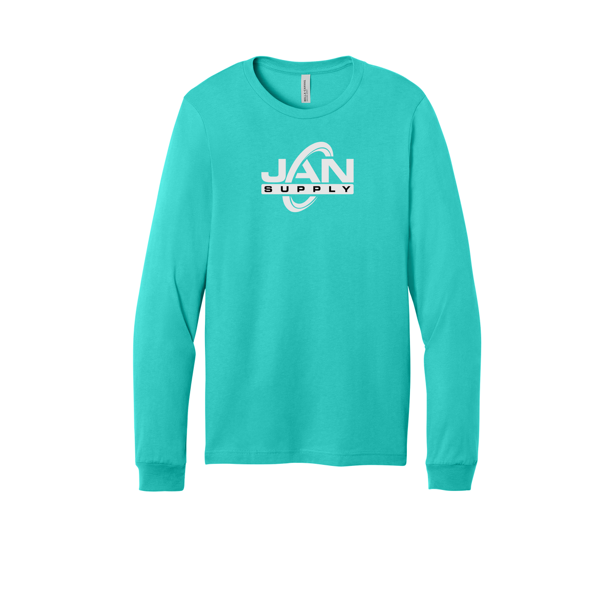 jan-pro-all-season-long-sleeve-tee-dtf-front-3501-teal-flat-front