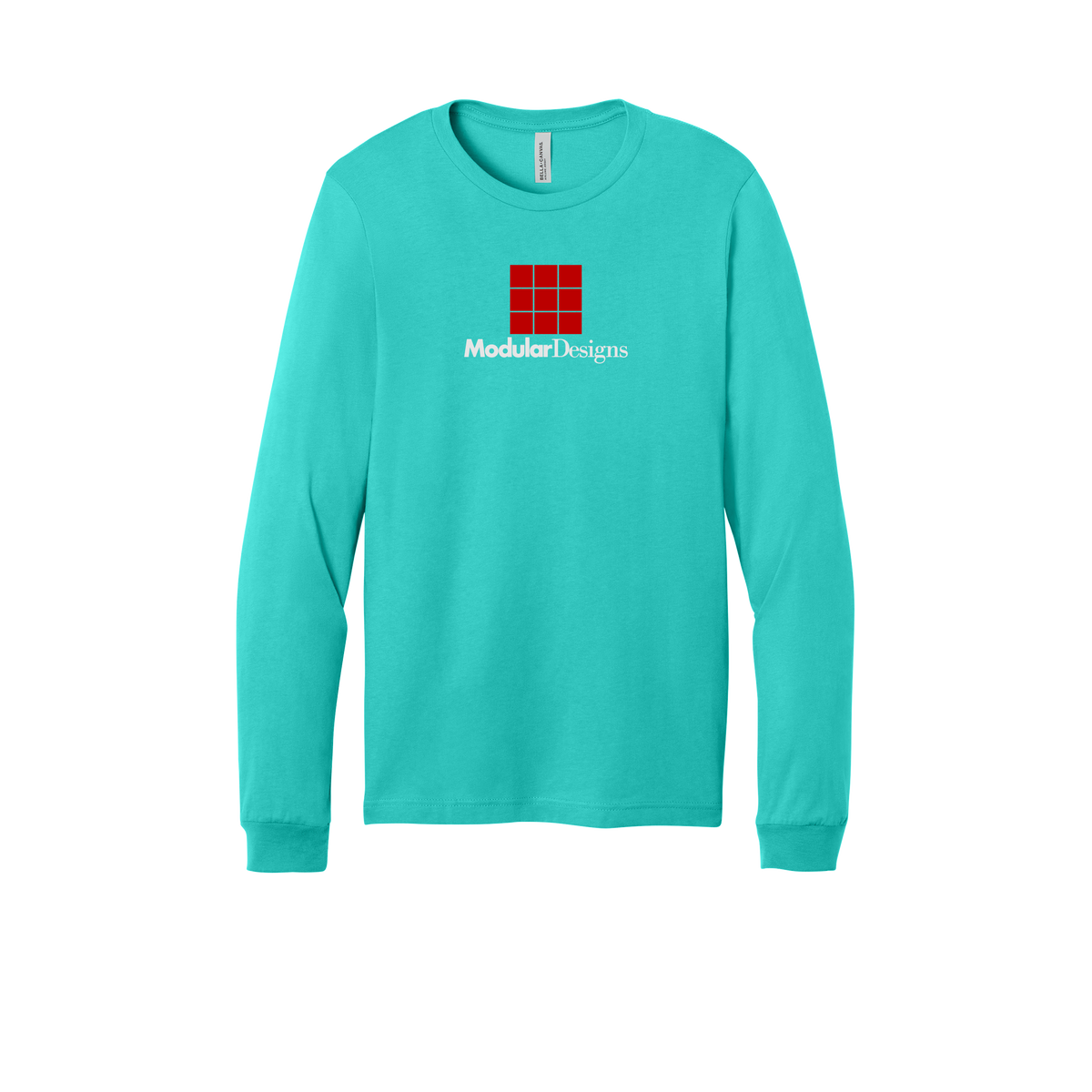 modulardesignsflooring-all-season-long-sleeve-tee-dtf-front-3501-teal-flat-front