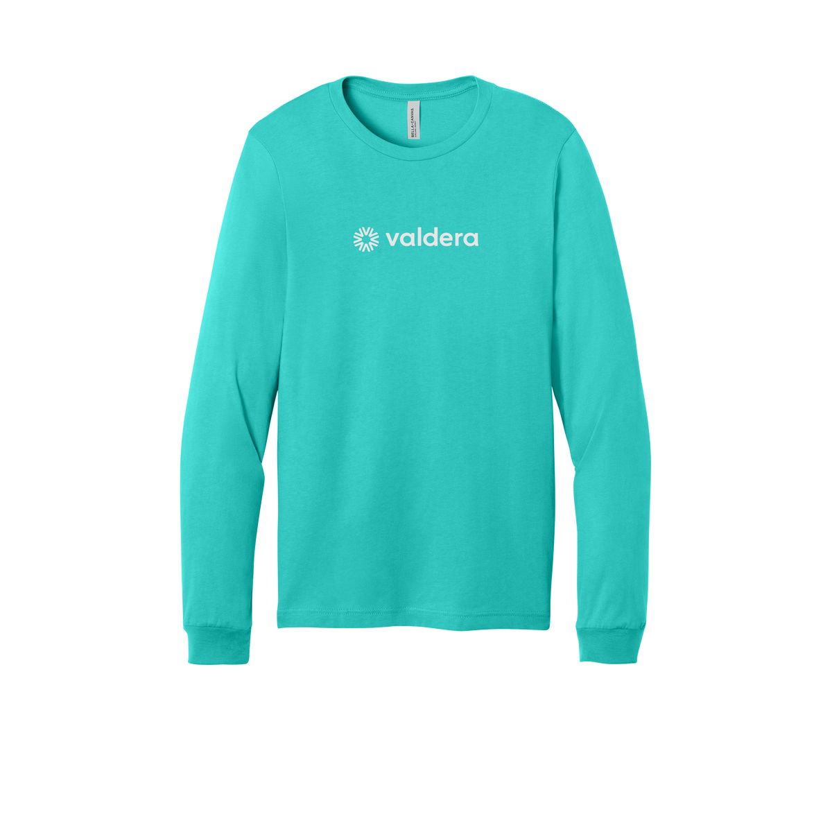 valdera-all-season-long-sleeve-tee-dtf-front-3501-teal-flat-front