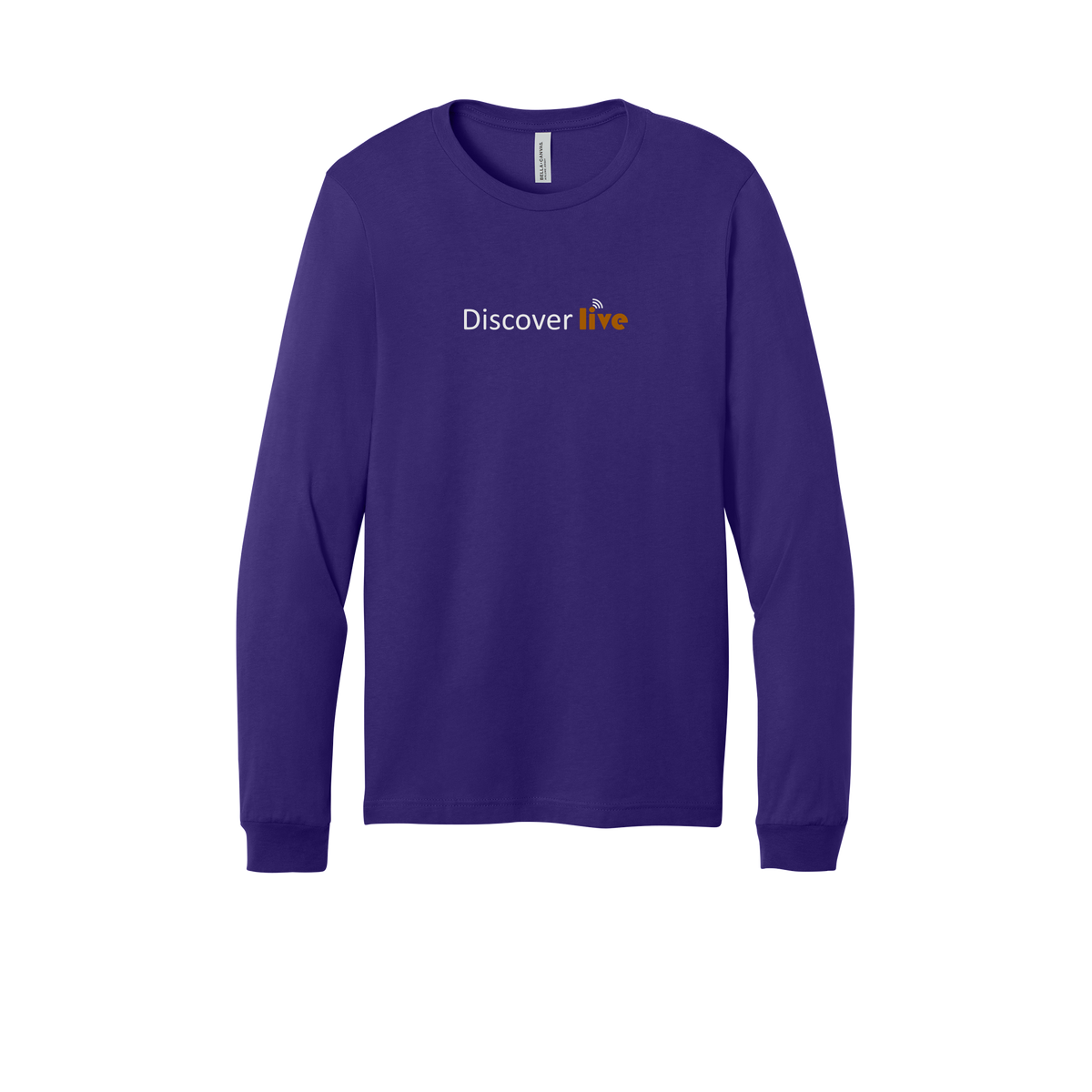 discover-all-season-long-sleeve-tee-dtf-front-3501-teampurple-flat-front