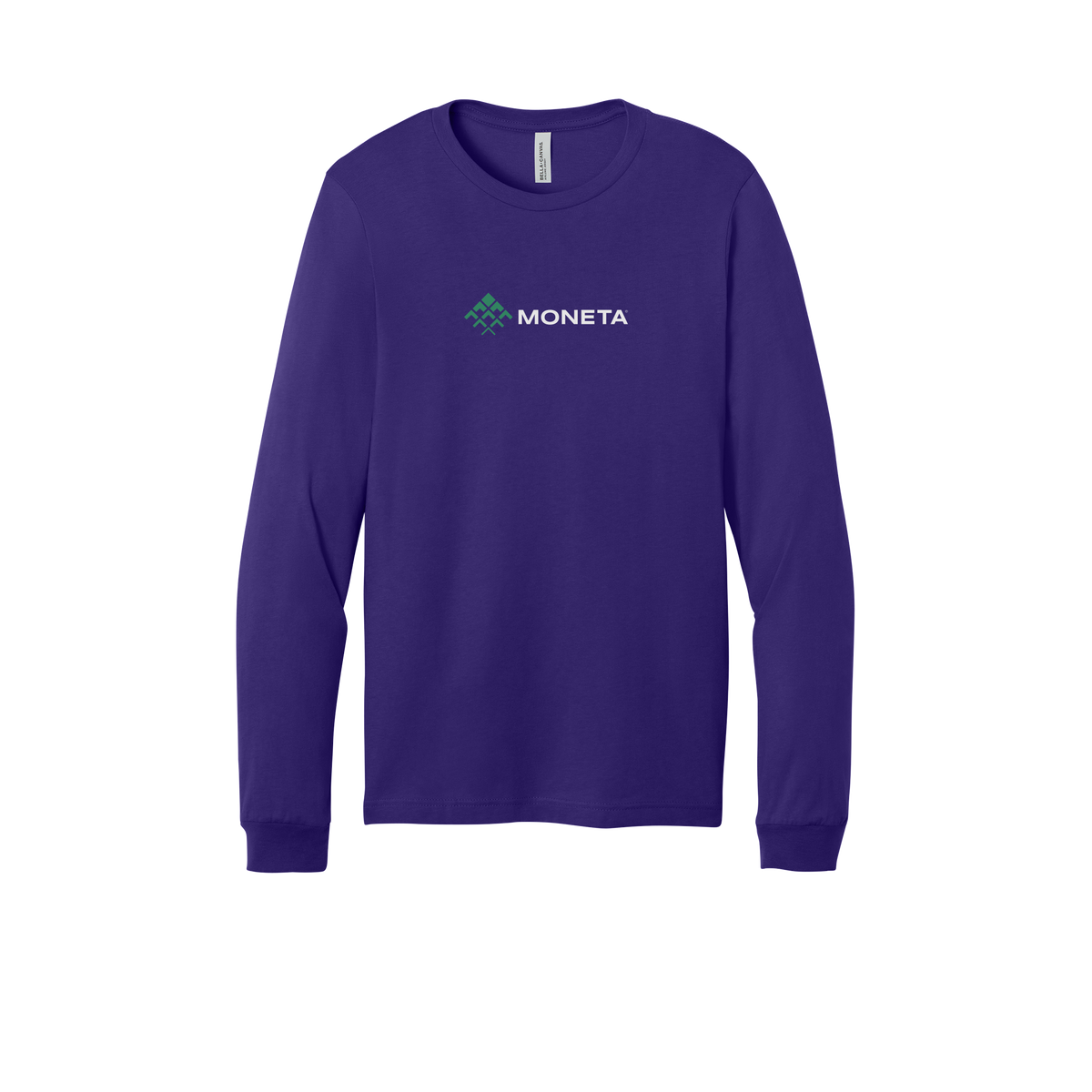 monetagroup-all-season-long-sleeve-tee-dtf-front-3501-teampurple-flat-front