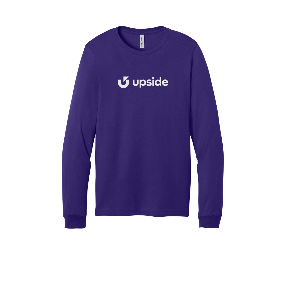 upside-all-season-long-sleeve-tee-dtf-front-3501-teampurple-flat-front