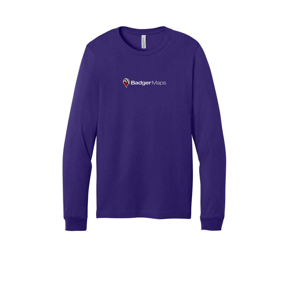 badgermapping-all-season-long-sleeve-tee-dtf-front-3501-teampurple-flat-front