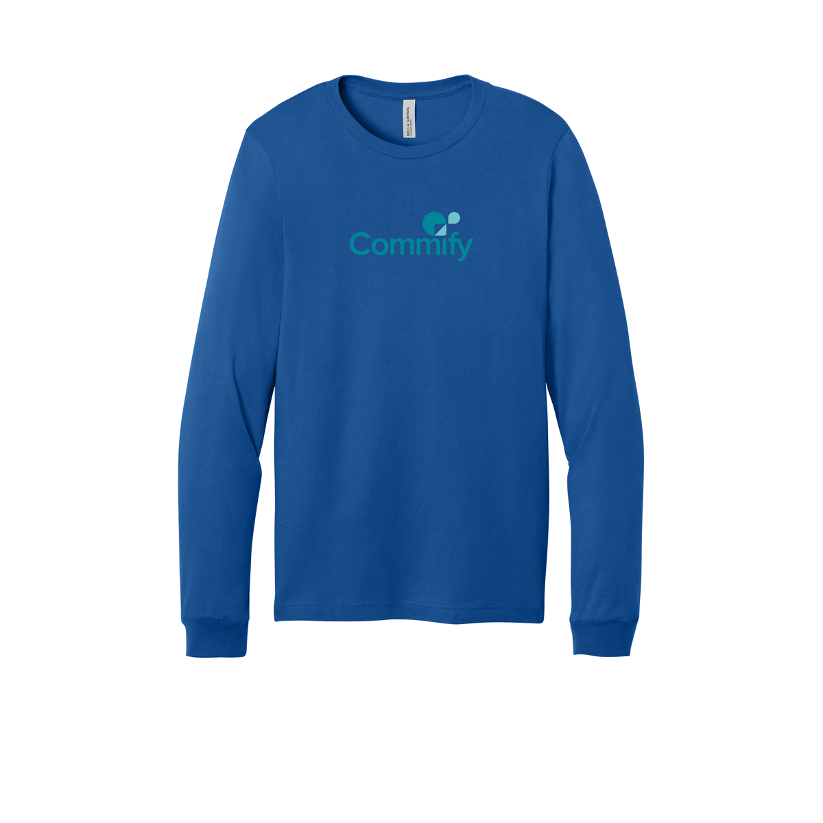 commify-all-season-long-sleeve-tee-dtf-front-3501-trueroyal-flat-front