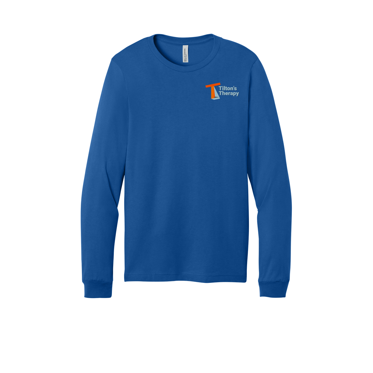 tiltonstherapy-all-season-long-sleeve-tee-dtf-leftchest-3501-trueroyal-flat-front