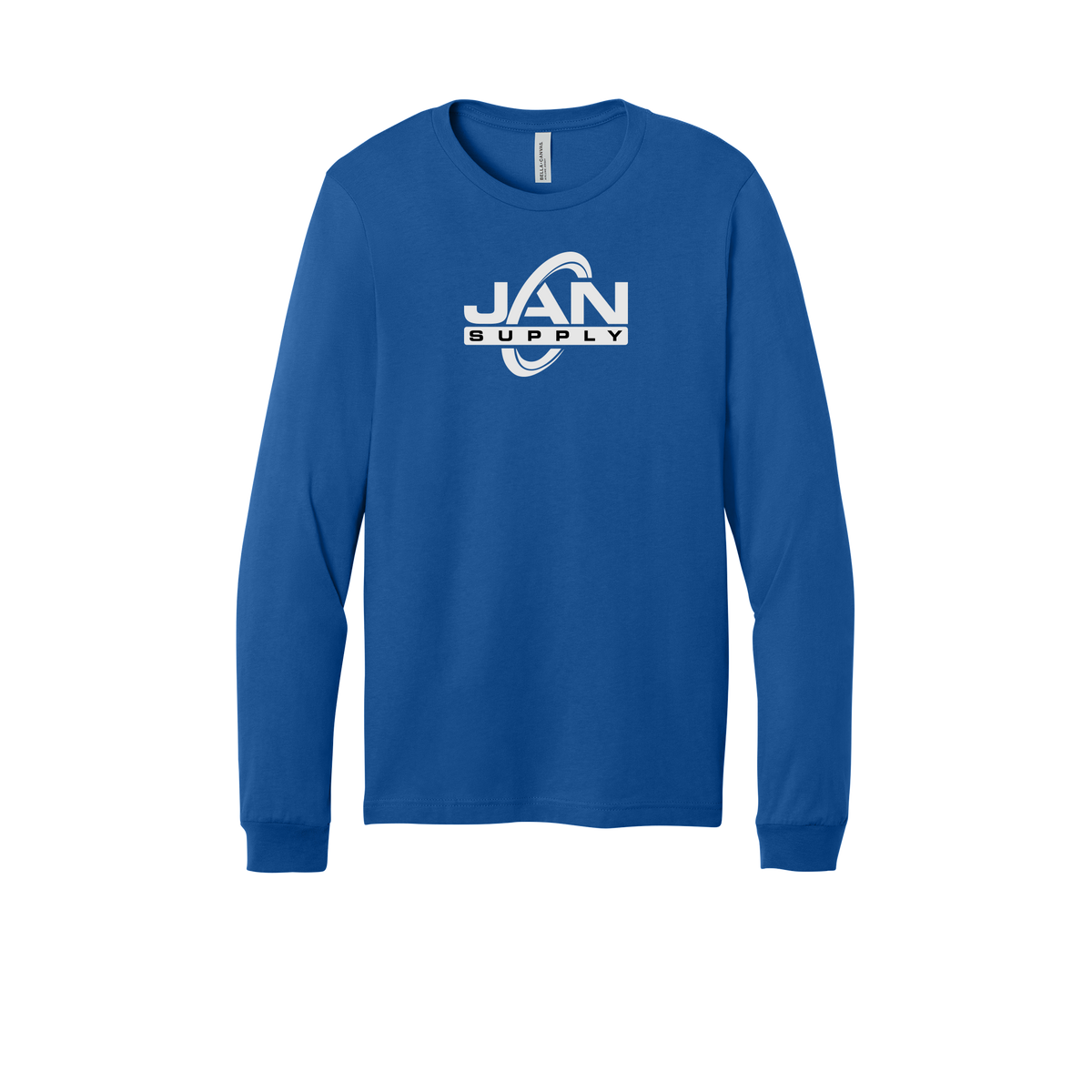 jan-pro-all-season-long-sleeve-tee-dtf-front-3501-trueroyal-flat-front