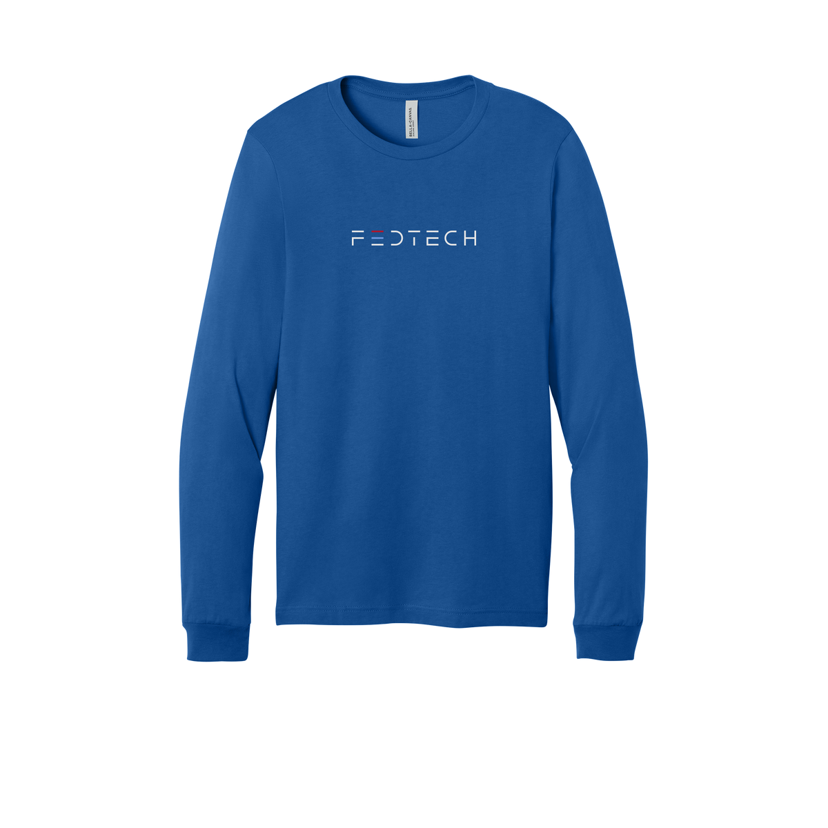 fedtech-all-season-long-sleeve-tee-dtf-front-3501-trueroyal-flat-front