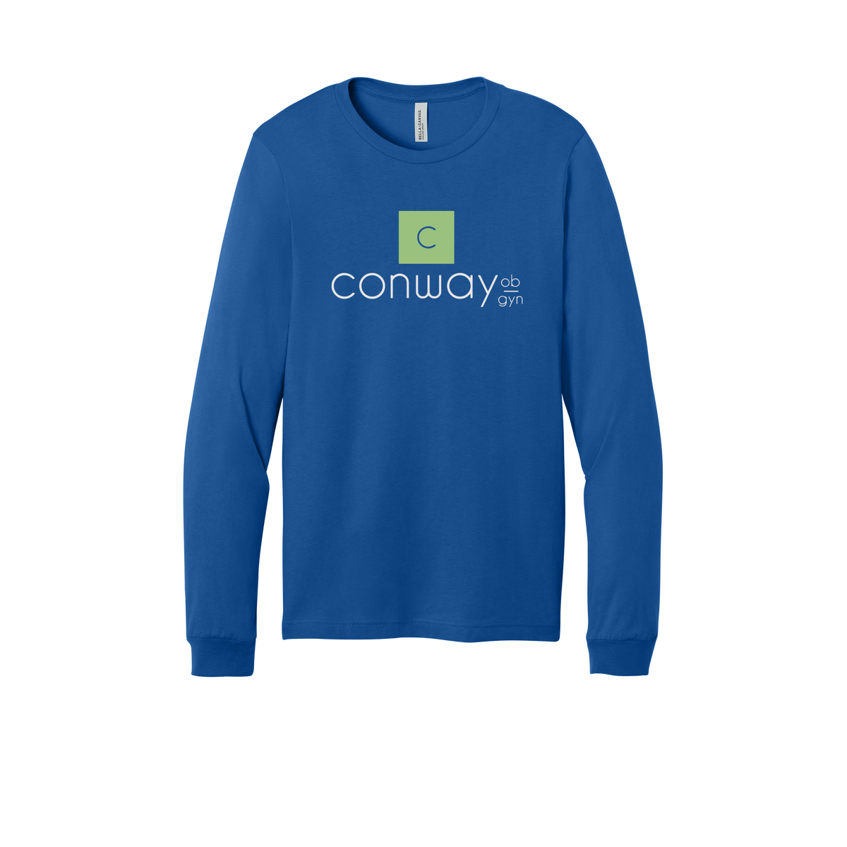 conwayobgyn-all-season-medical-long-sleeve-tee-dtf-front-3501-trueroyal-flat-front