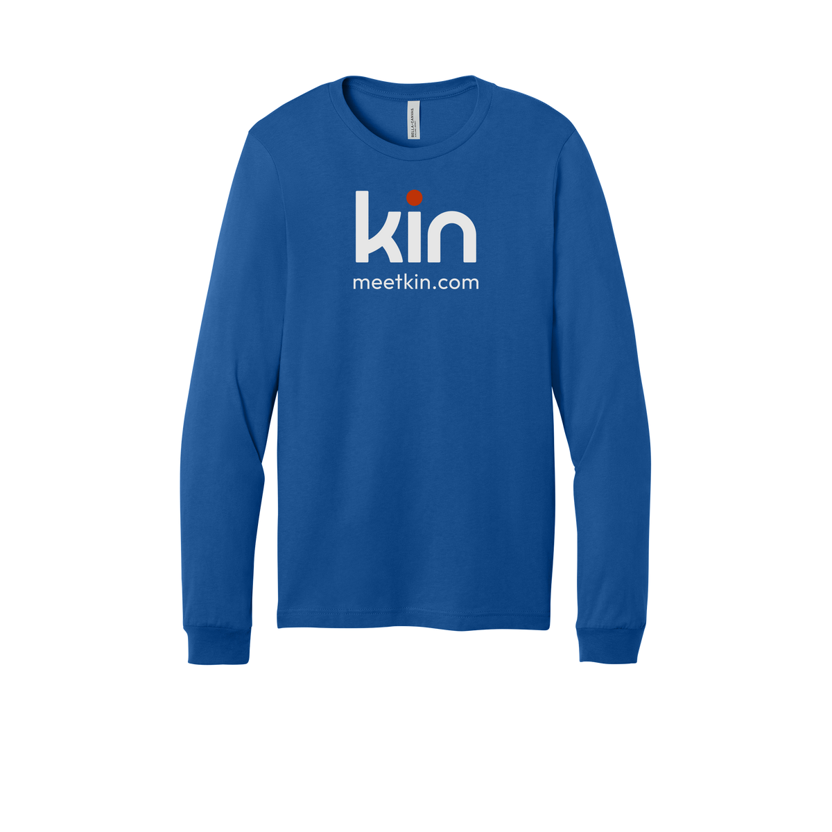 kin-all-season-long-sleeve-tee-dtf-front-3501-trueroyal-flat-front