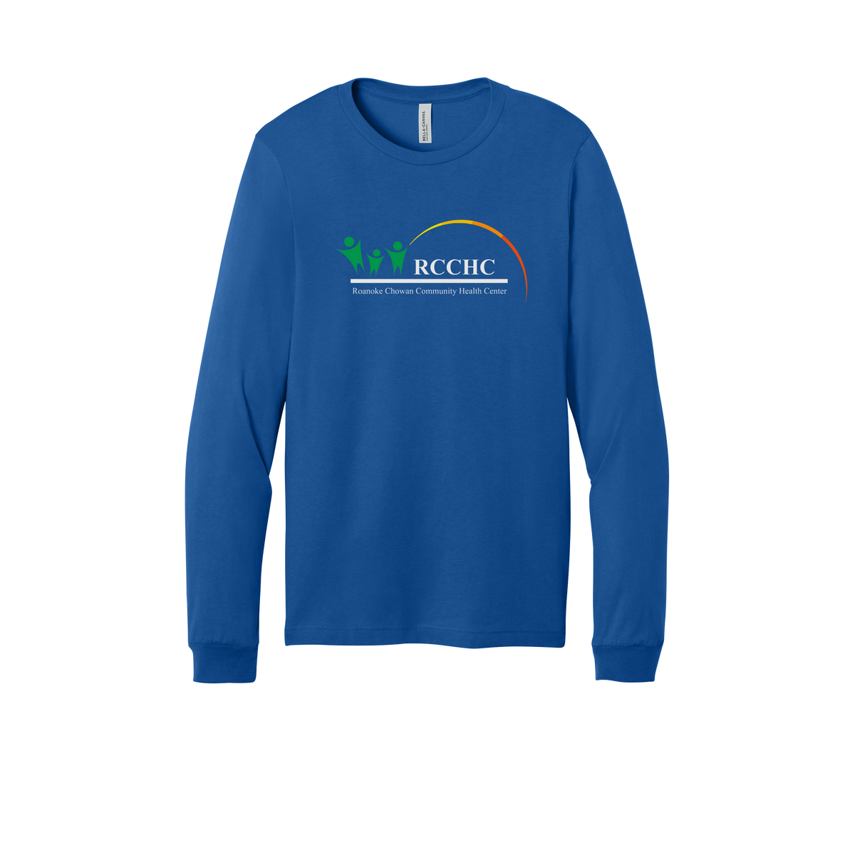 rcchc-all-season-medical-long-sleeve-tee-dtf-front-3501-trueroyal-flat-front