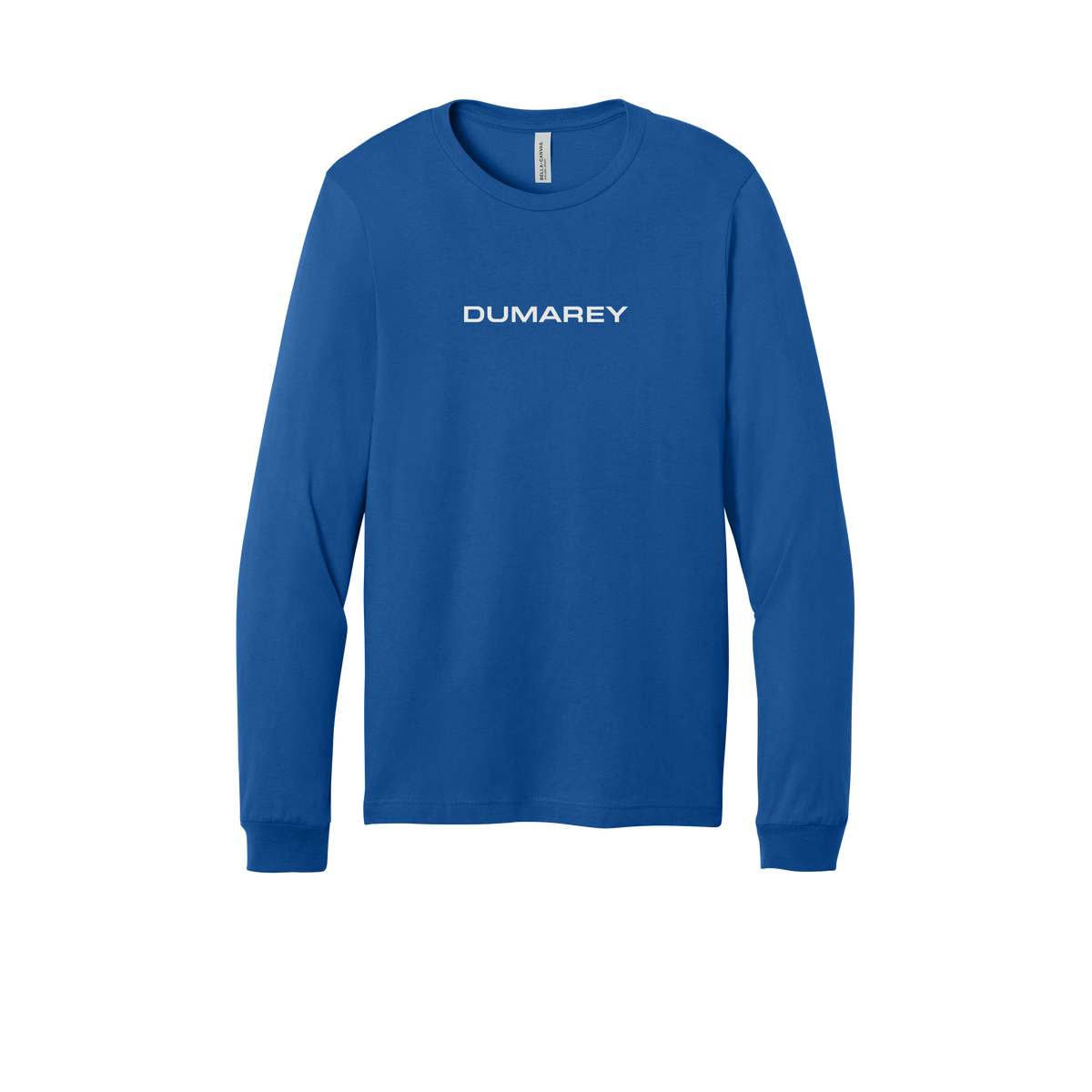 dumarey-all-season-long-sleeve-tee-dtf-front-3501-trueroyal-flat-front