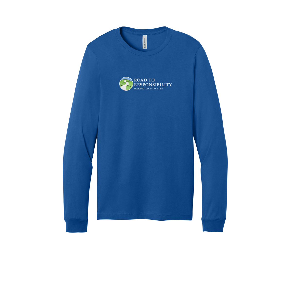 roadtoresponsibility-all-season-long-sleeve-tee-dtf-front-3501-trueroyal-flat-front