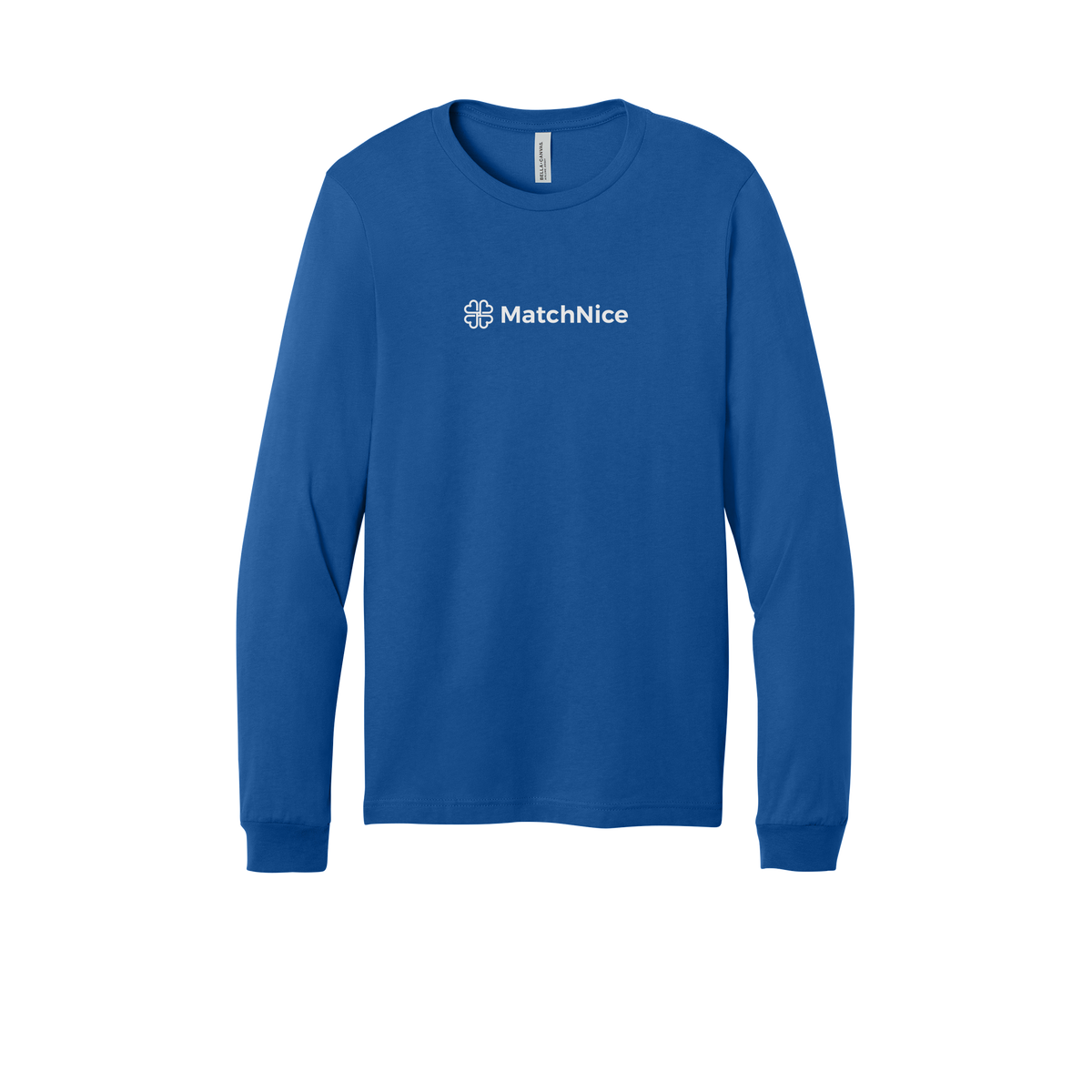 matchnice-all-season-long-sleeve-tee-dtf-front-3501-trueroyal-flat-front