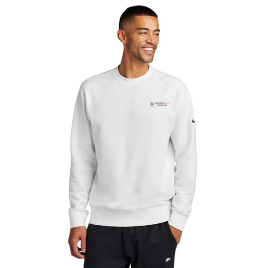 Nike Club Fleece Sleeve Swoosh Crew