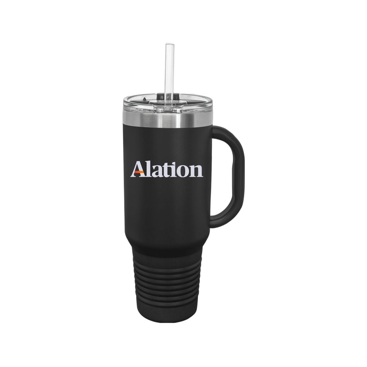 alation-travel-mug-40oz-uv-drinkwarefront-40ozTravelMug-black-flat-front