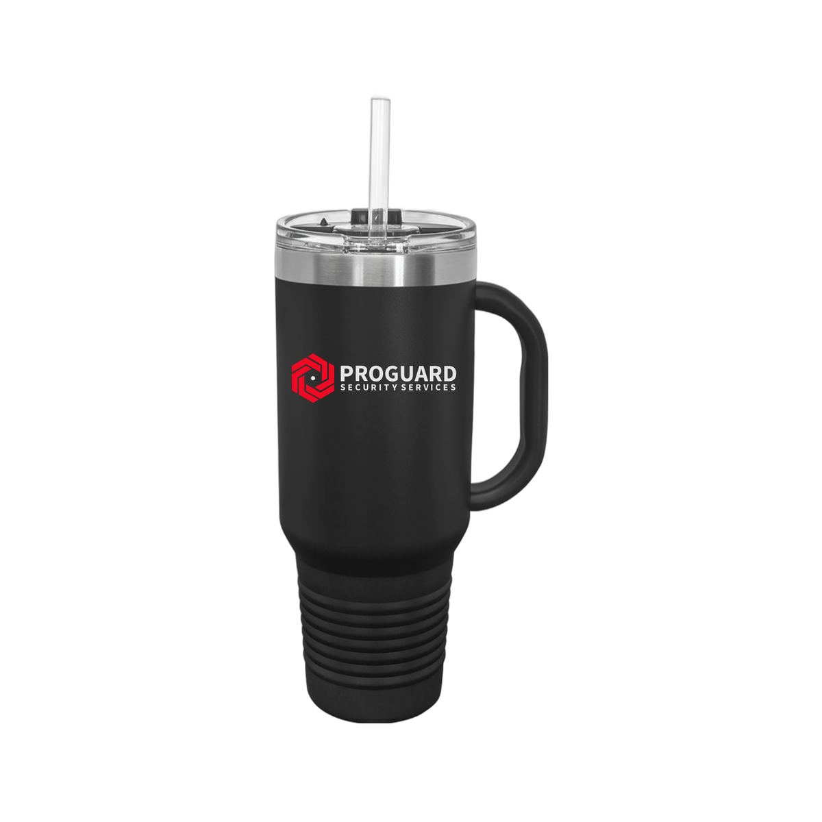 proguardsecurityservices-travel-mug-40oz-uv-drinkwarefront-40ozTravelMug-black-flat-front